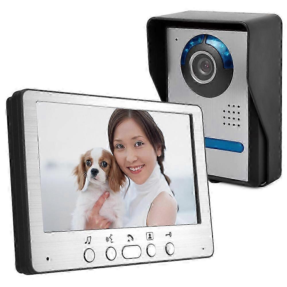 815fa11 7-inch Video Door Phone Intercom Doorbell Camera Monitor,eu Plug