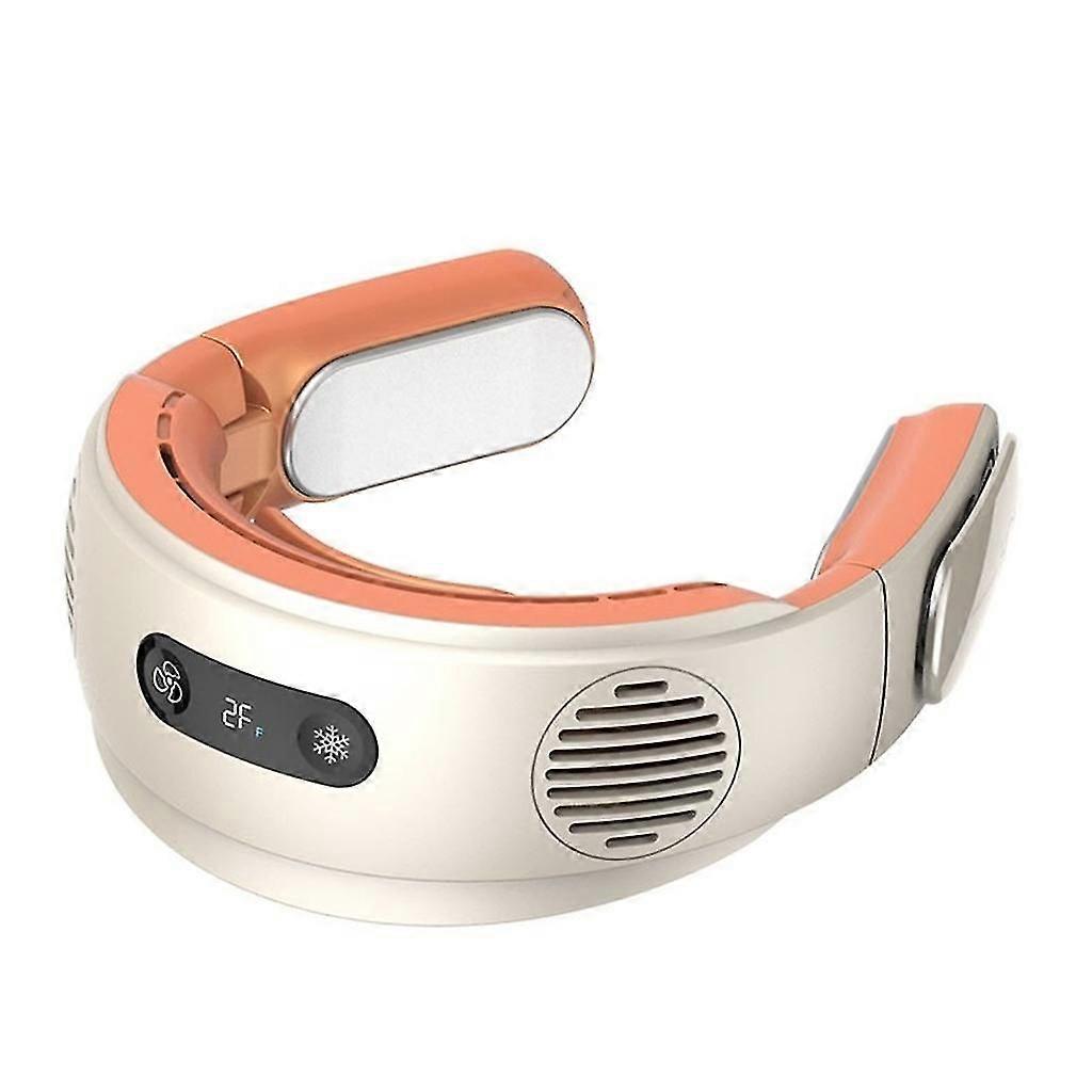 Portable Hanging Neck Fan Foldable Summer Air Cooling 5000mah Rechargeable