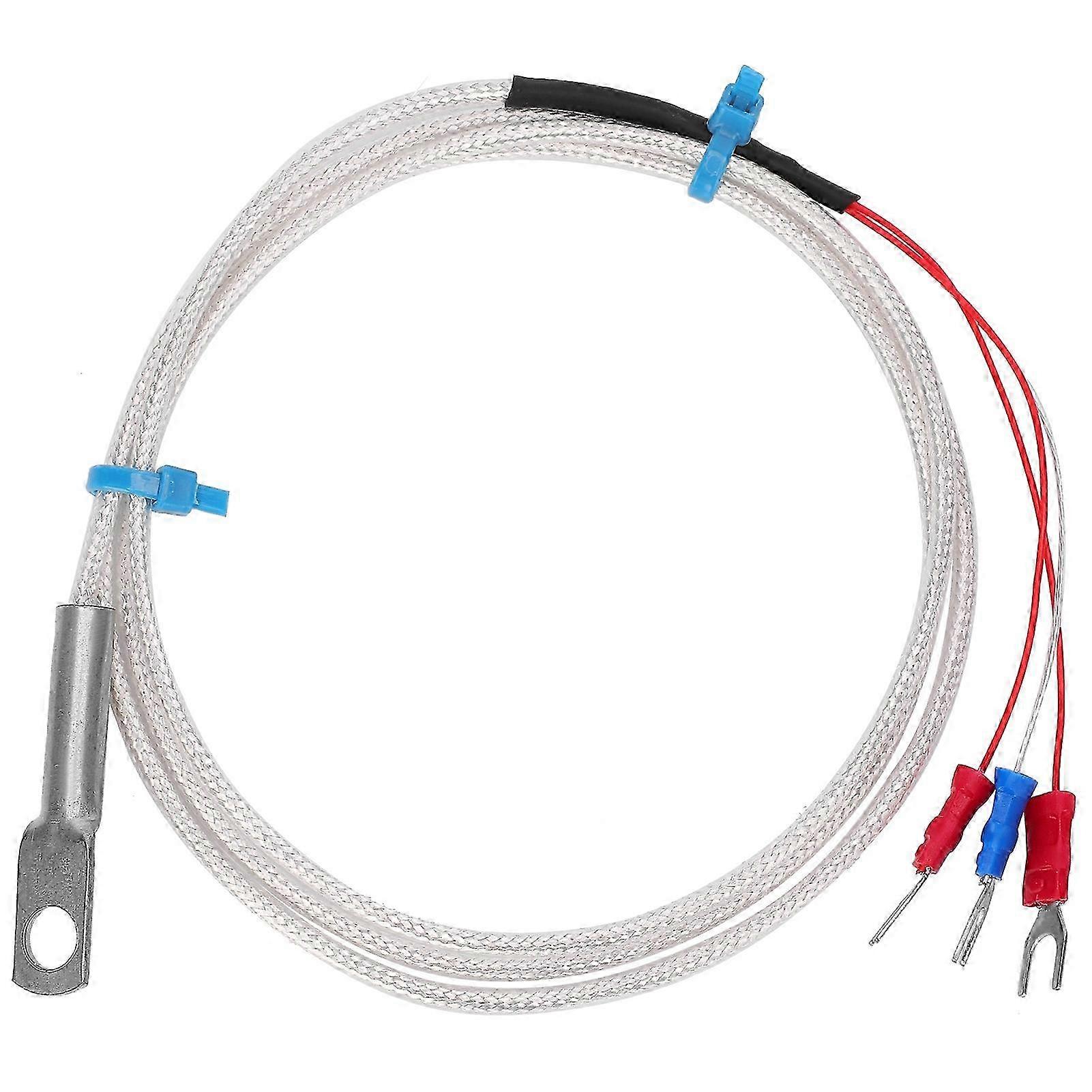 Temperature Sensor Probe PT100 Thermistor Temperature Measuring Probe Round Hole Patch Type2m