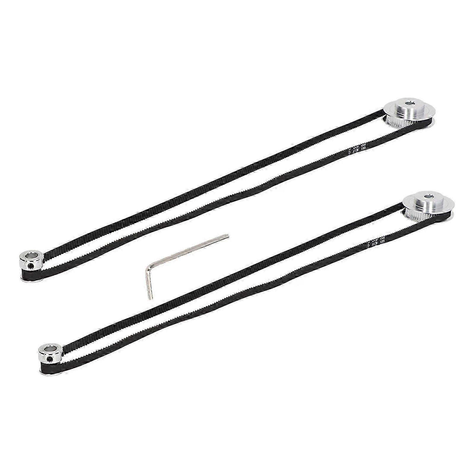 2 Sets Synchronous Wheel 20T 60T GT2 Timing Belt Pulley for 3D Printer CNC Lathe 8mm 8mm Inner Bore