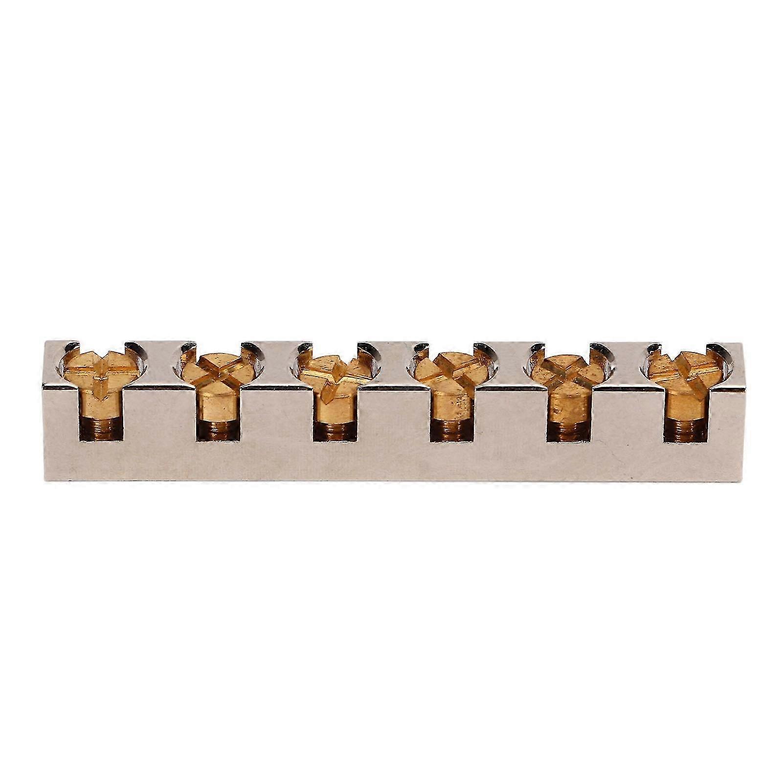 Guitar Nut 6 String Metal Adjustable Silver Colour Instrument Accessory for Bass