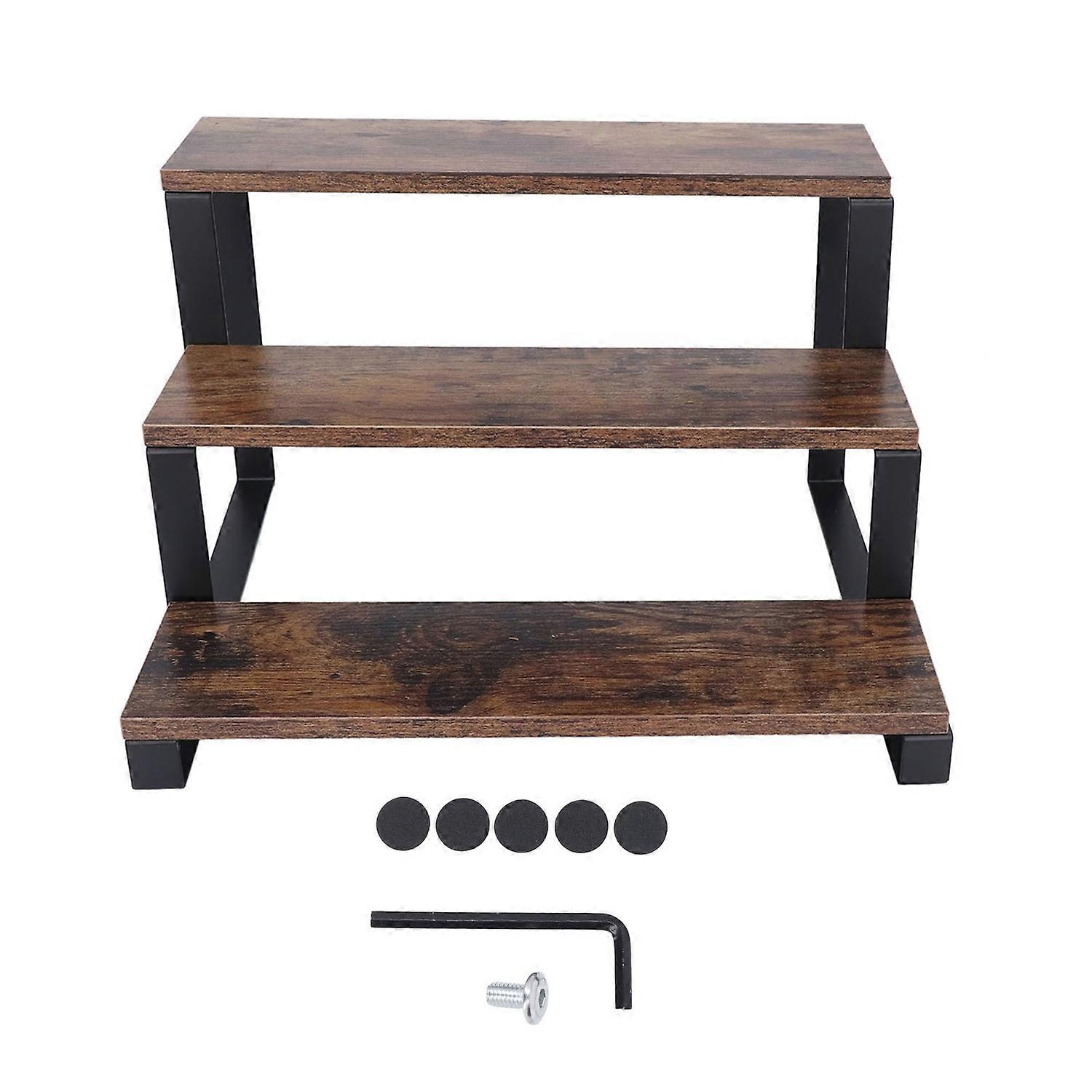 3 Tier Display Riser Stand Kitchen Countertop Display Shelf Perfume Dolls Collection Organizer Stand