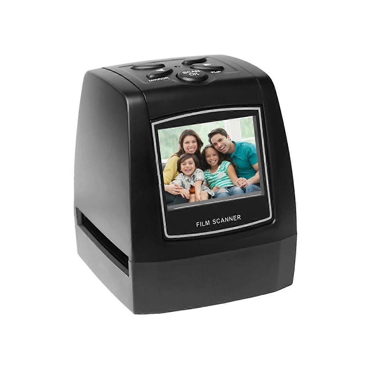 Protable Negative Film Scanner 35mm 135mm Slide Film Converter Photo Digital Image Viewer with 2.4" LCD Build-in Editing Software