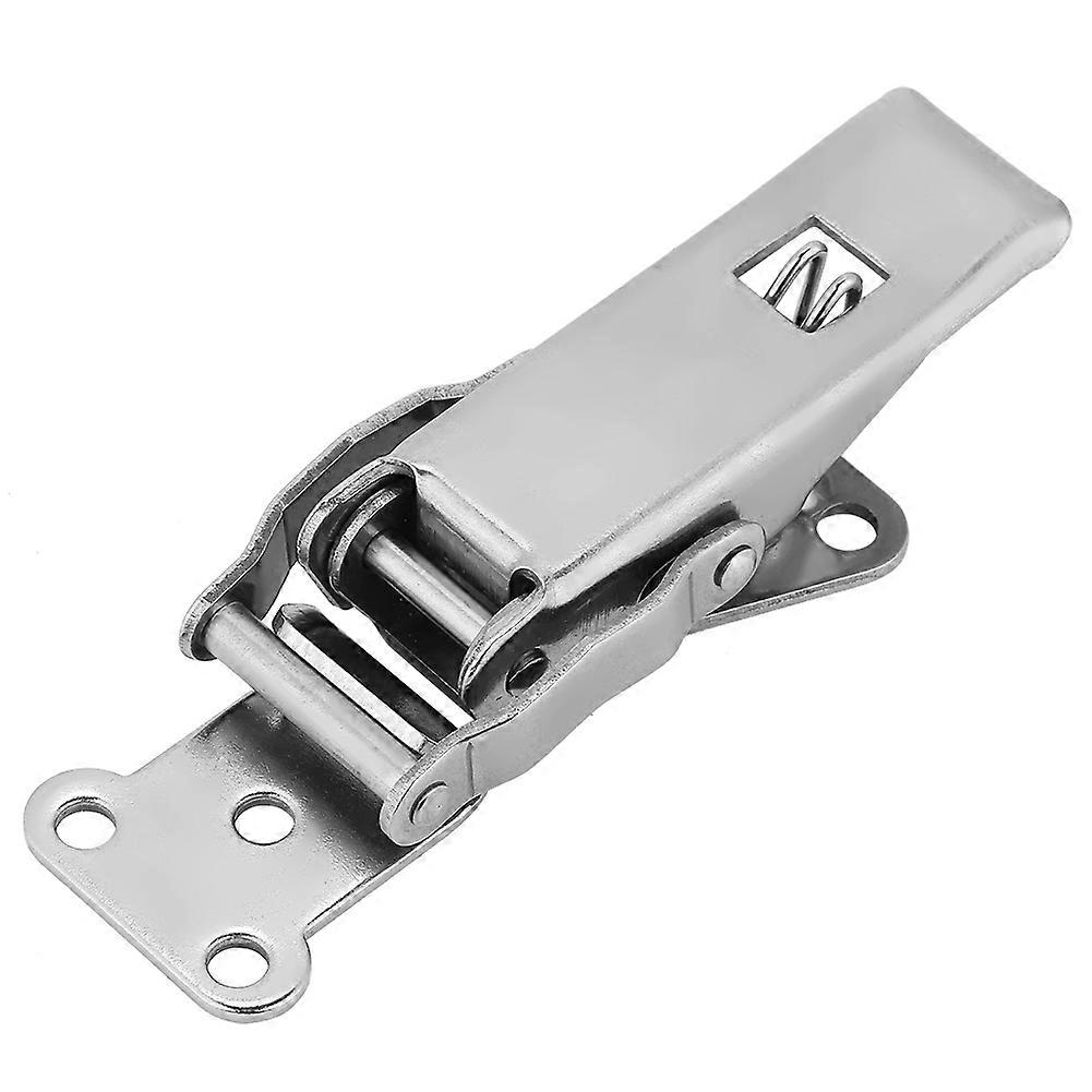 Self-Locking Toggle For Wooden Box, Stainless Steel Latch High Quality Spring Loaded Lock, Durable Usage Easy Installation Additional Security