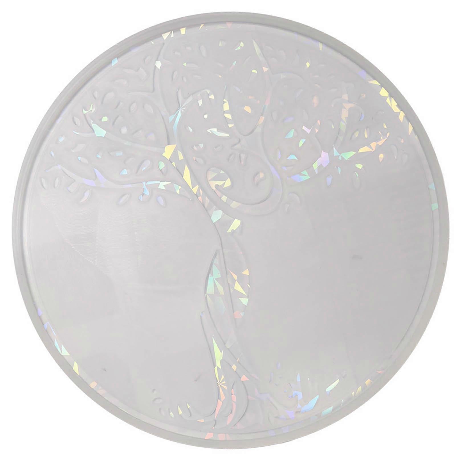 Holographic Tree Silicone Mold Epoxy Resin Mold Table Ornament Making Tool for Making Craft Decorations Easy to Clean  White