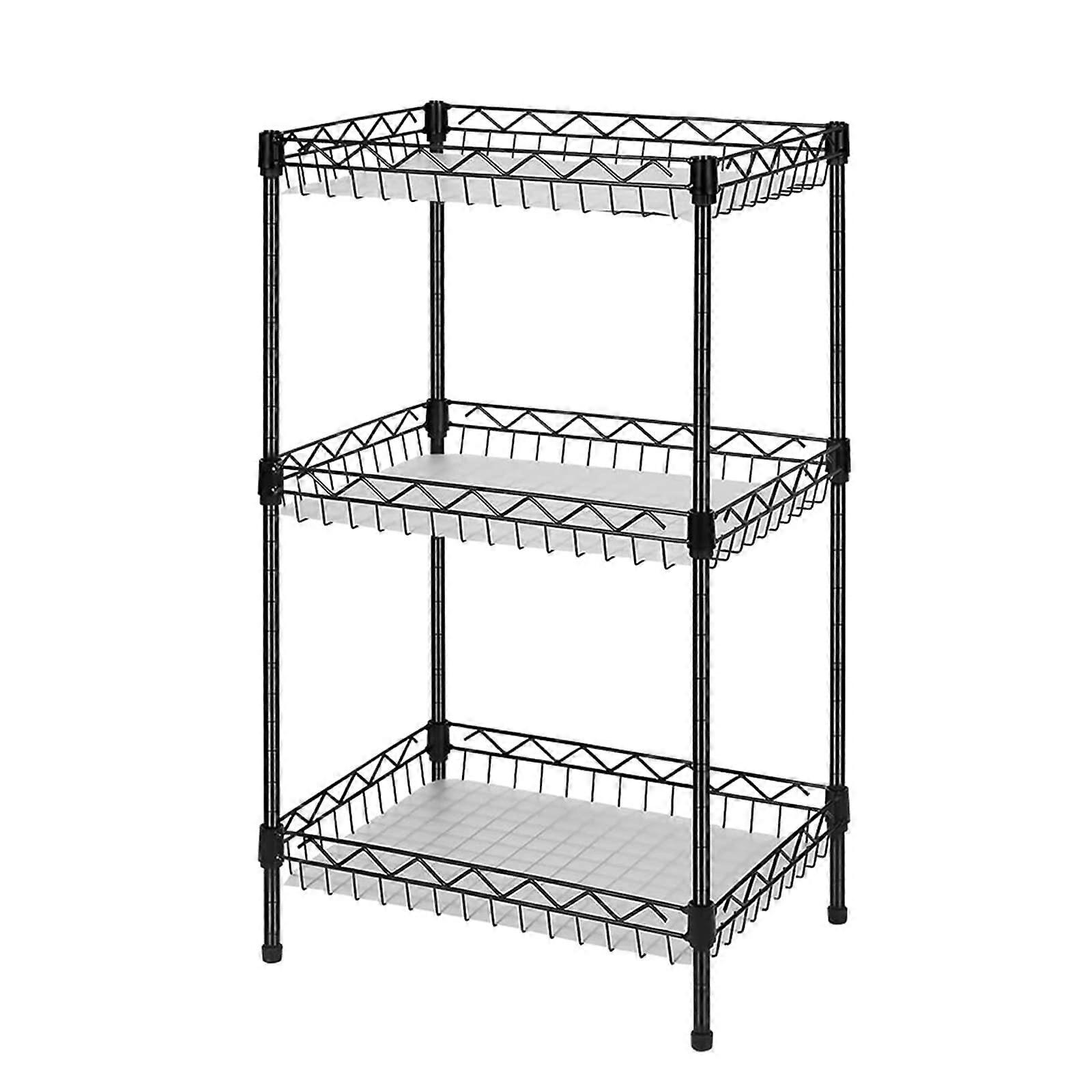 Adjustable Storage Shelves Corner Shelf 11.8" D x 15.7" W x 31.5" H, Multi-Use Organizer for Small Spaces, Durable Design