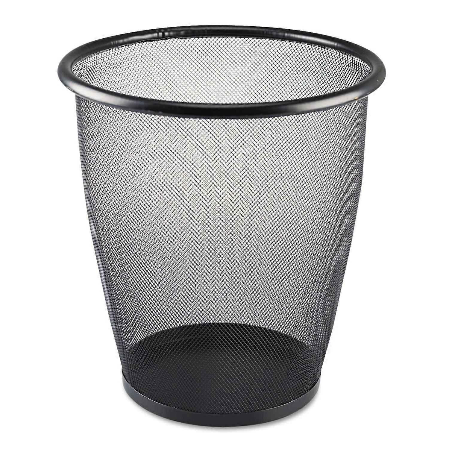 Black Wastepaper Basket for or Home Office, 5 Gallons