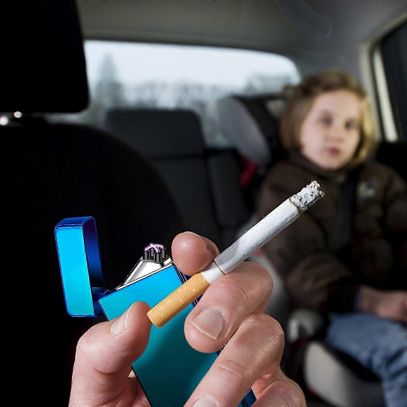 السجائر الكهربائية USB شحن قابلة للشحن عديم اللهب أخف وزنا شاشة الحث