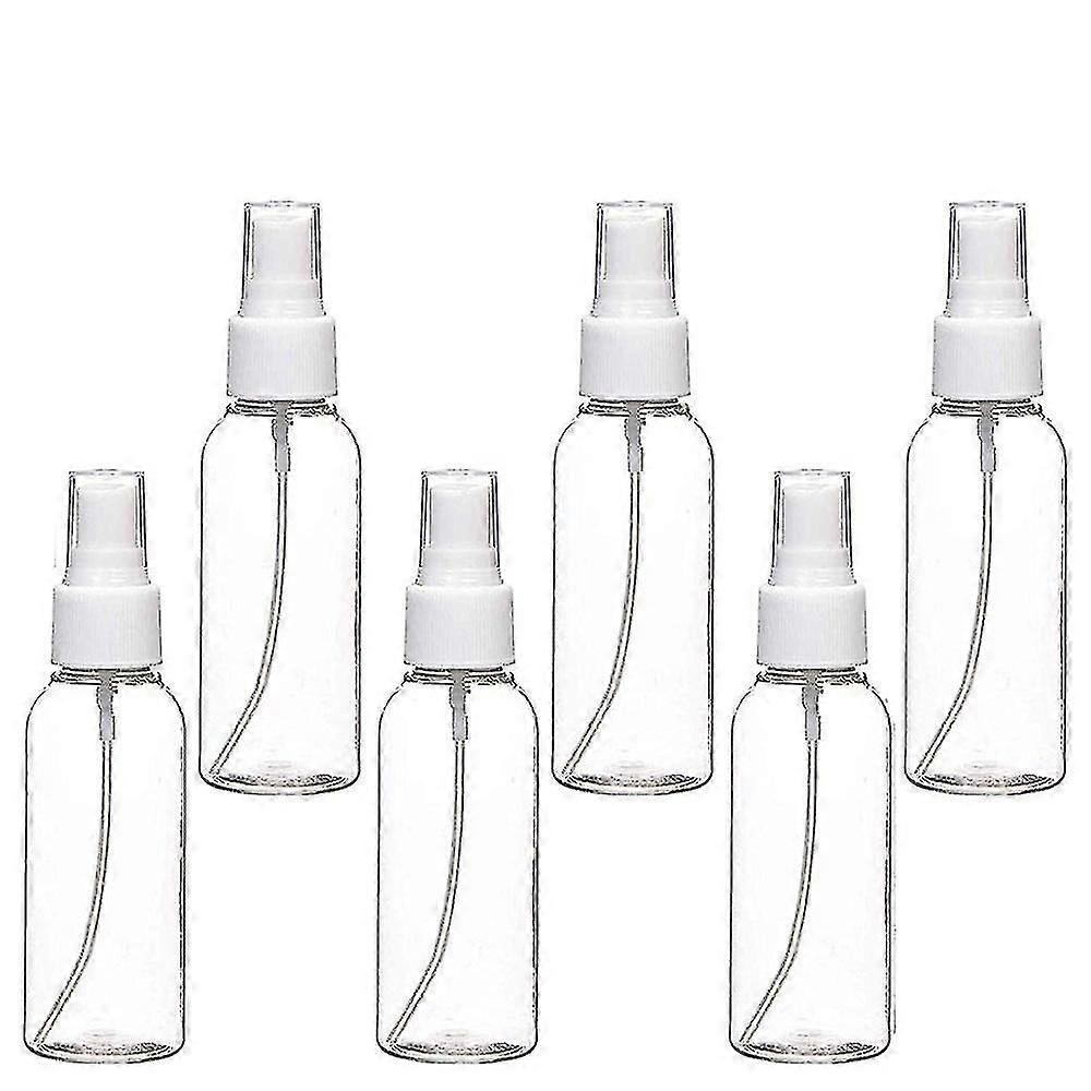 30pcs 30ml 1oz Clear Empty Fine Mist Plastic Mini Travel Spray Bottles, Small Refillable Liquid Containers