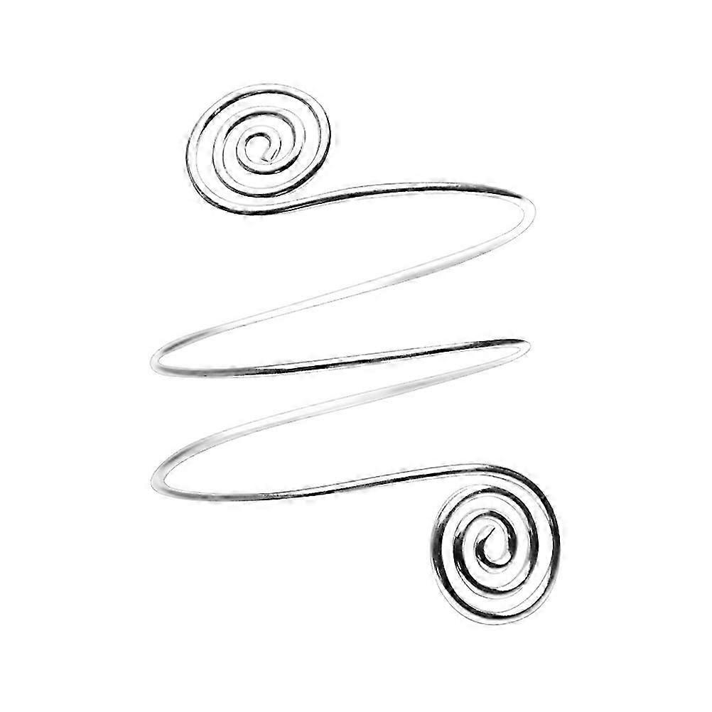 1 peça Punk Estilo Braço Anel Espiral Braço de Metal Exagerando Braço Círculo Braço Decoração para Mulheres