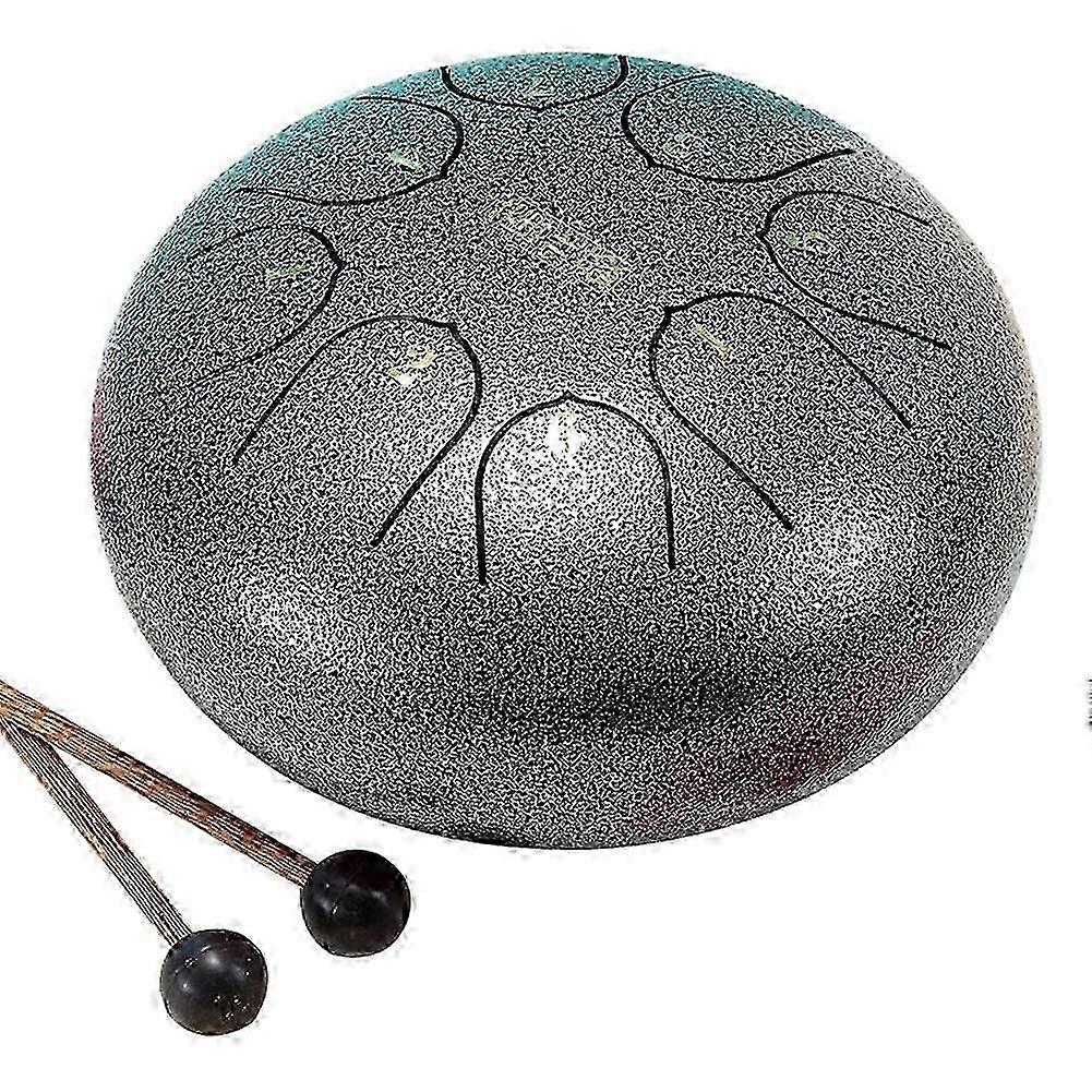 Nature Steel Drum Kit Tongue Drum 6 pouces 8 Tune Steel Hand Pan Drum Tank Drum Percussion