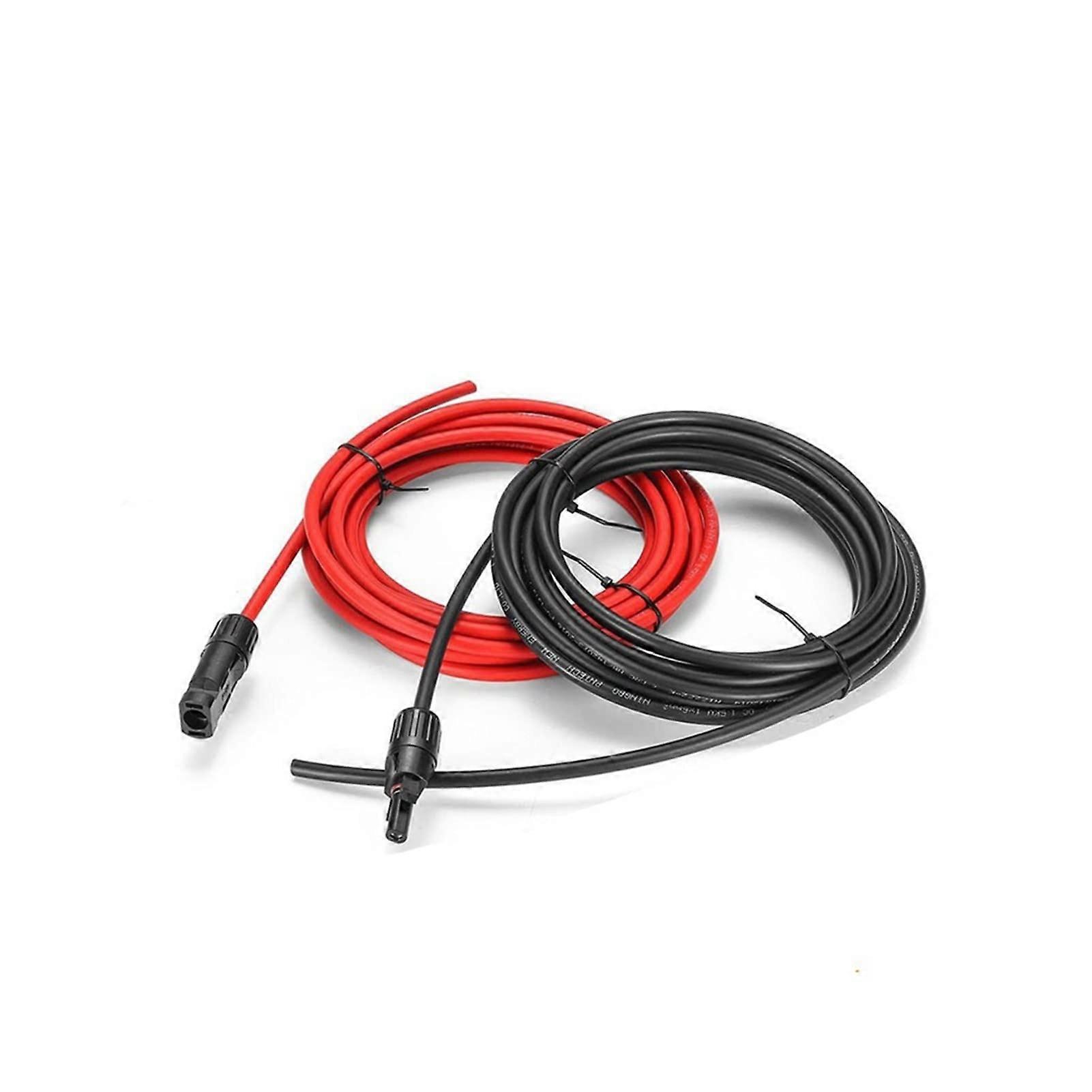 Solar Power Wire Flexible Extension Tinned Copper Cable PV Panel Connection System DC Battery