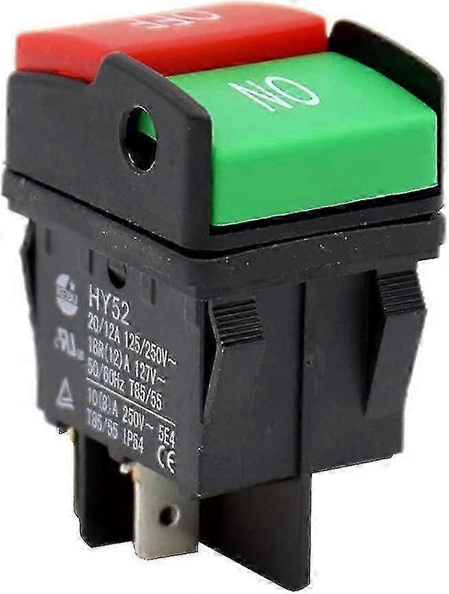 Hy52 Safety Switch On Equipment With Double Pole Lightweight Industrial 4 Pin Washing Machine Accessories Tool Durable Electric Push Button For Mechan