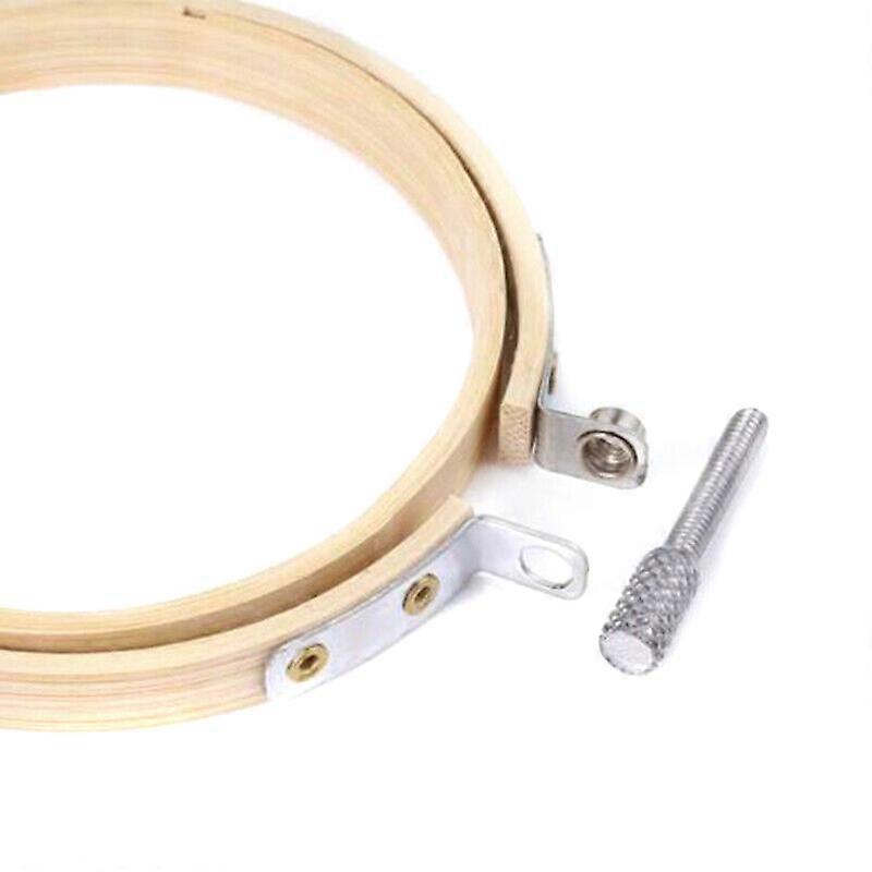 10 Pcs DIY Cross Stitch Embroidery Circle Adjustable Bamboo Hoop Ring Support