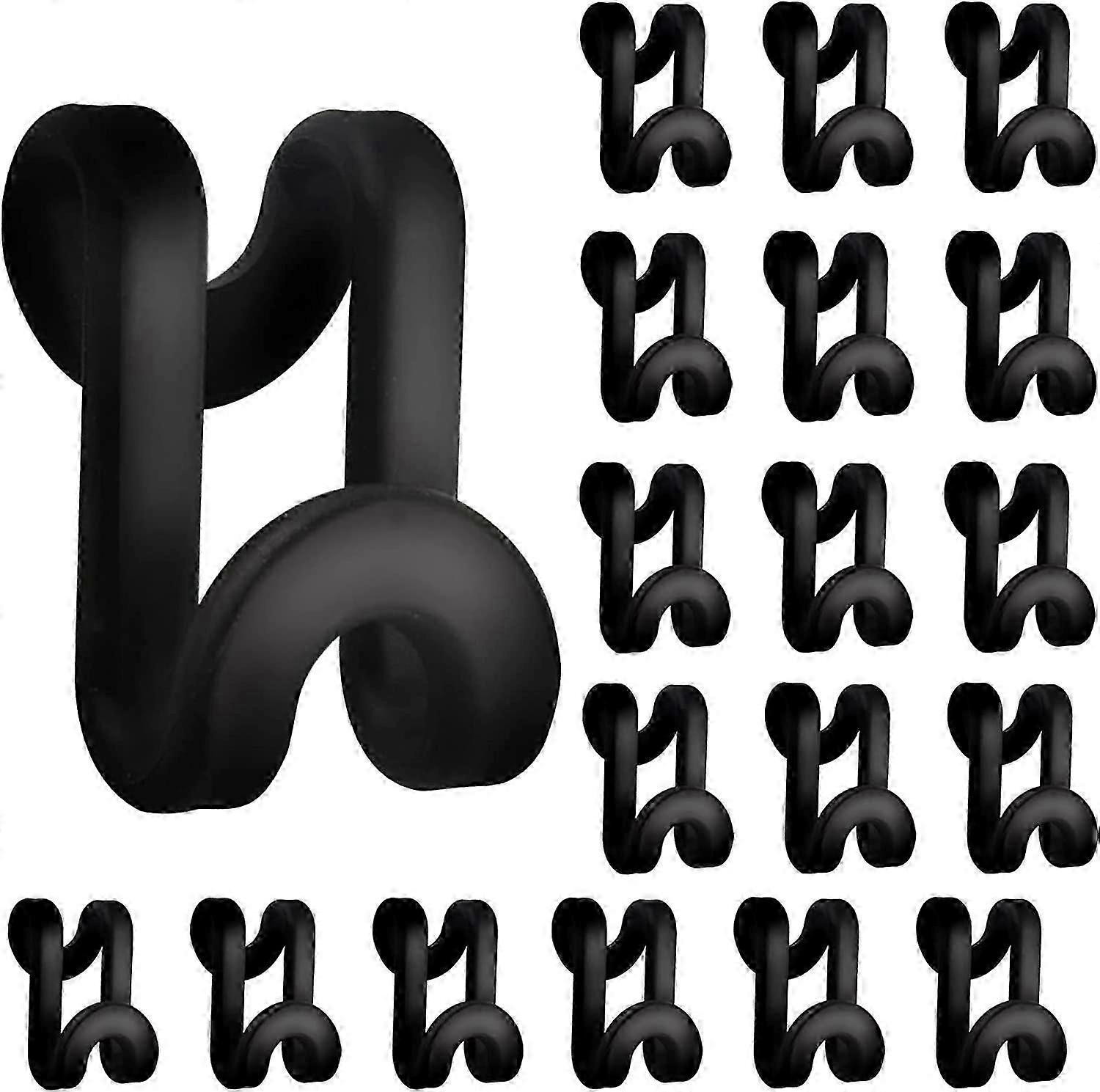 20 Pcs Mini Clothes Hanger Connector Hooks