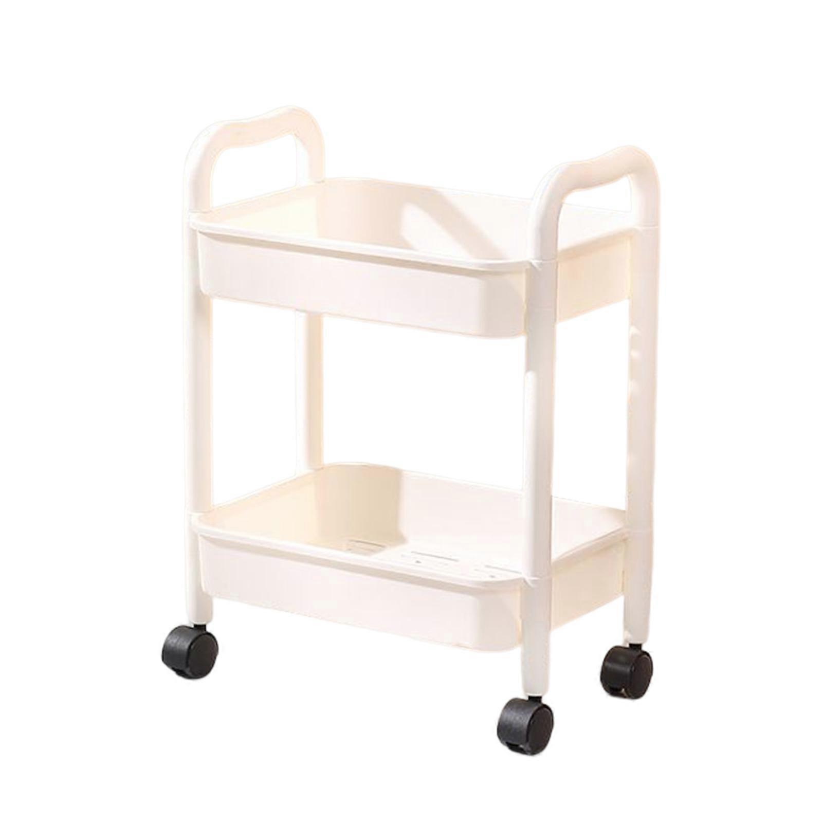 2/3/4-Tier Kitchen Rolling Cart Durable Movable Rolling Cart for Dorms Attics Basements
