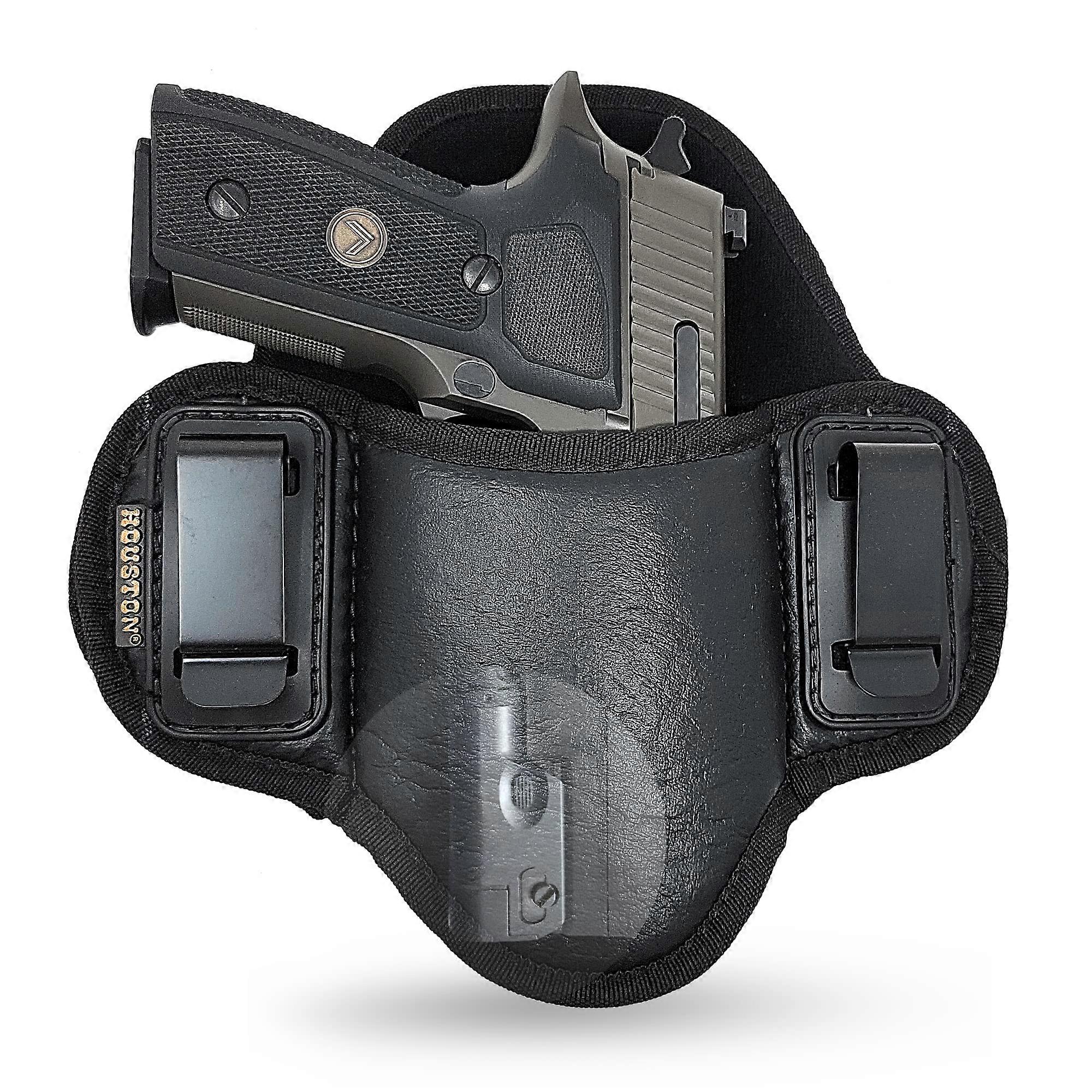 Tactical Pancake Holster for Glock 19 17 20 21 22 23 Beretta 92 FS PX4 XDM HK USP MP with Laser - IWB ECO Leather Right Hand
