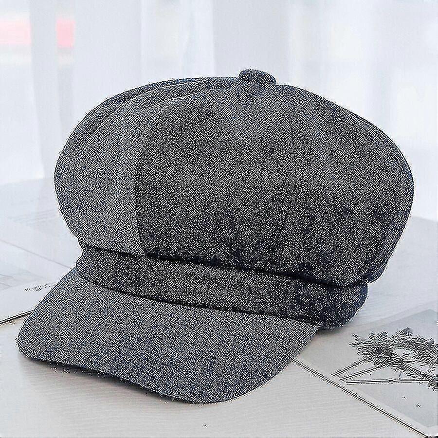 Autumn/winter- Octagonal Cap, Plaid Keep Warm, Hat's