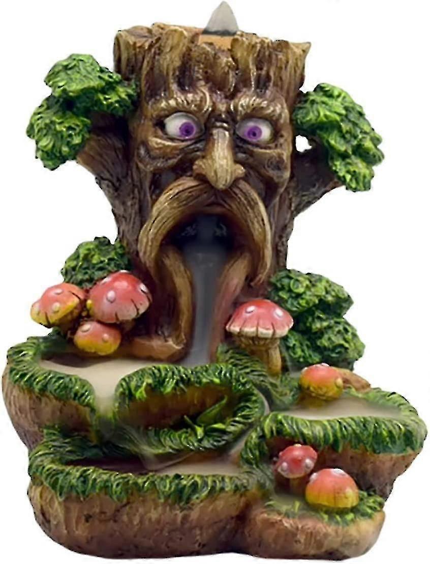 Tree Man Incense Backflow Burner, 6 X 5 Inches, Multicolor