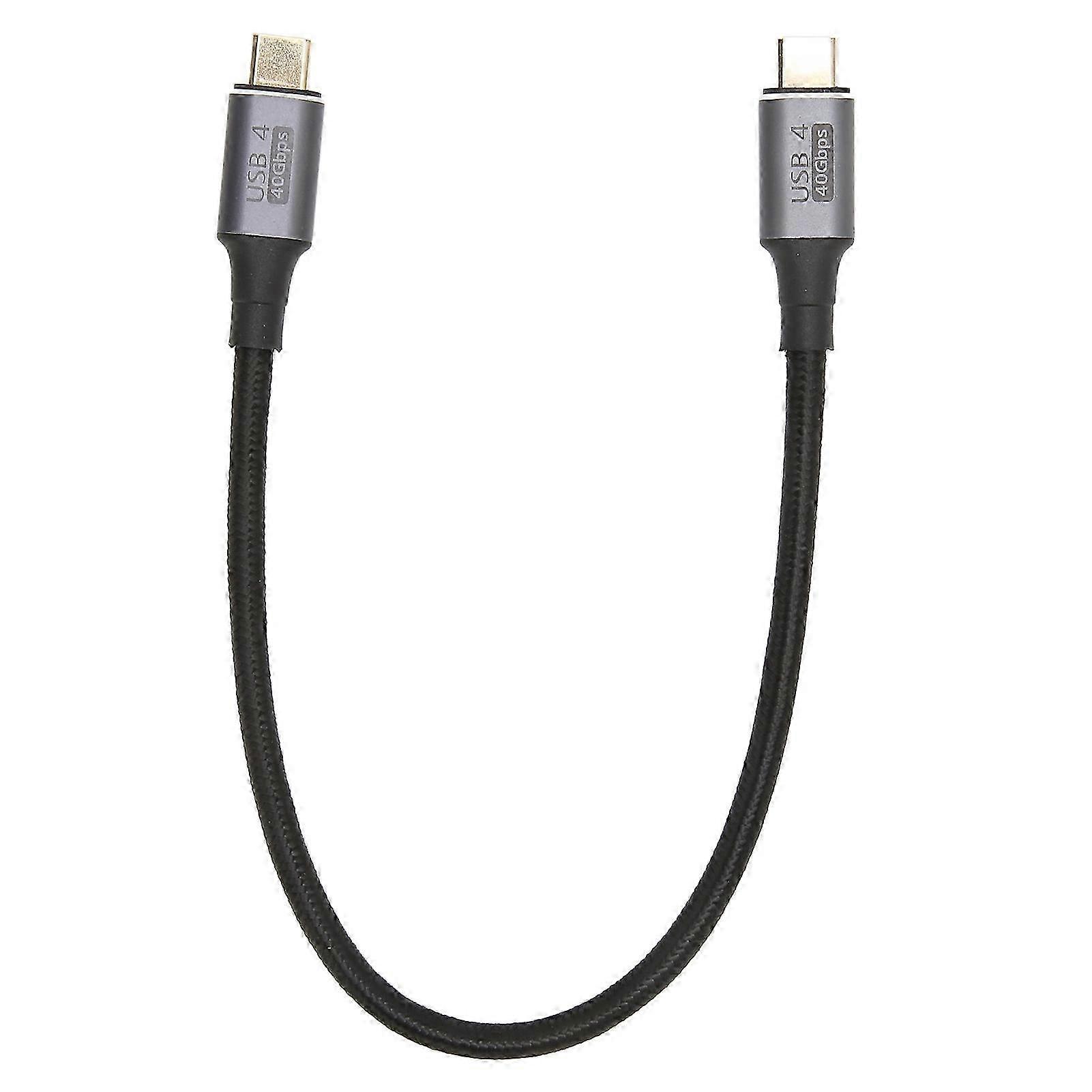 40Gbps Multifunctional USB4 Data Cable with PD Fast Charging and HD 8K 60Hz Support 11.8 Inches Type-C