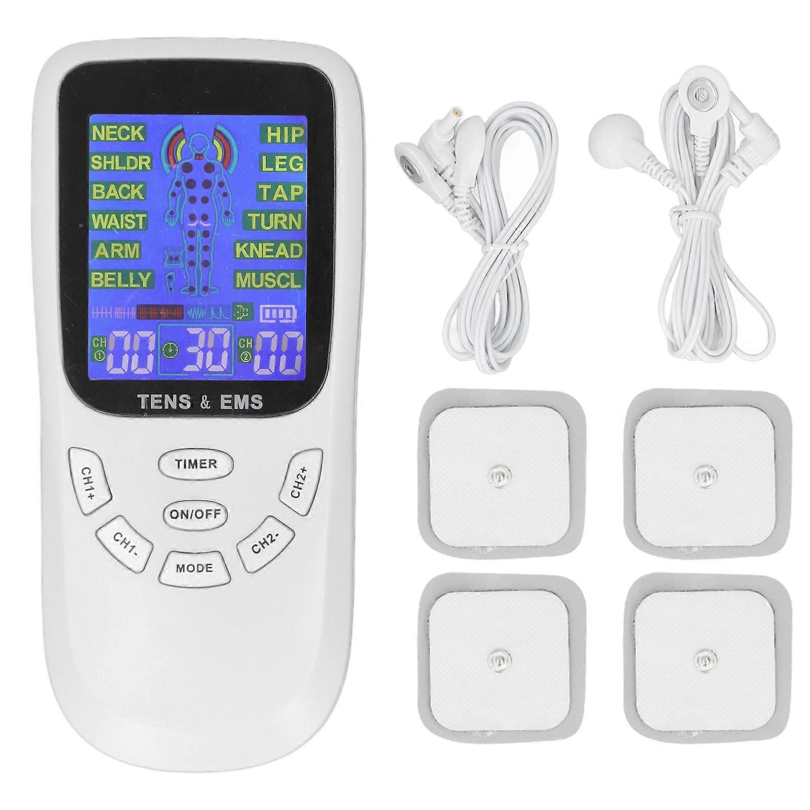 Rechargeable Machine Neck Massaging 12 Modes Micro Current Digital TENS Unit Muscle Stimulate Device