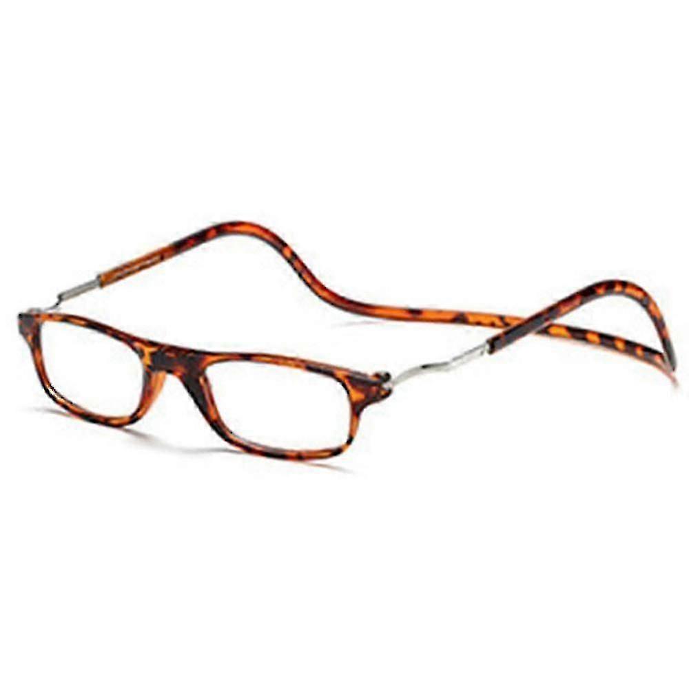 2024 Hanging Folding Magnetic Reading Eyeglasses Glasses Front Click Connect Neck NEW