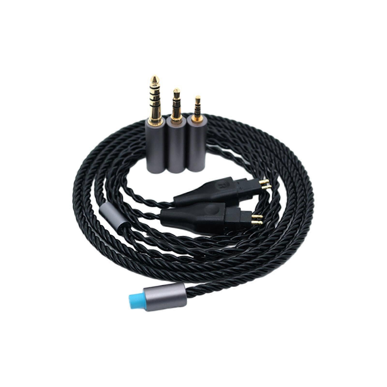 3 in 1 Audio Cable 1.2M Speakers Accessories Headphone Cable Replaceable Plug