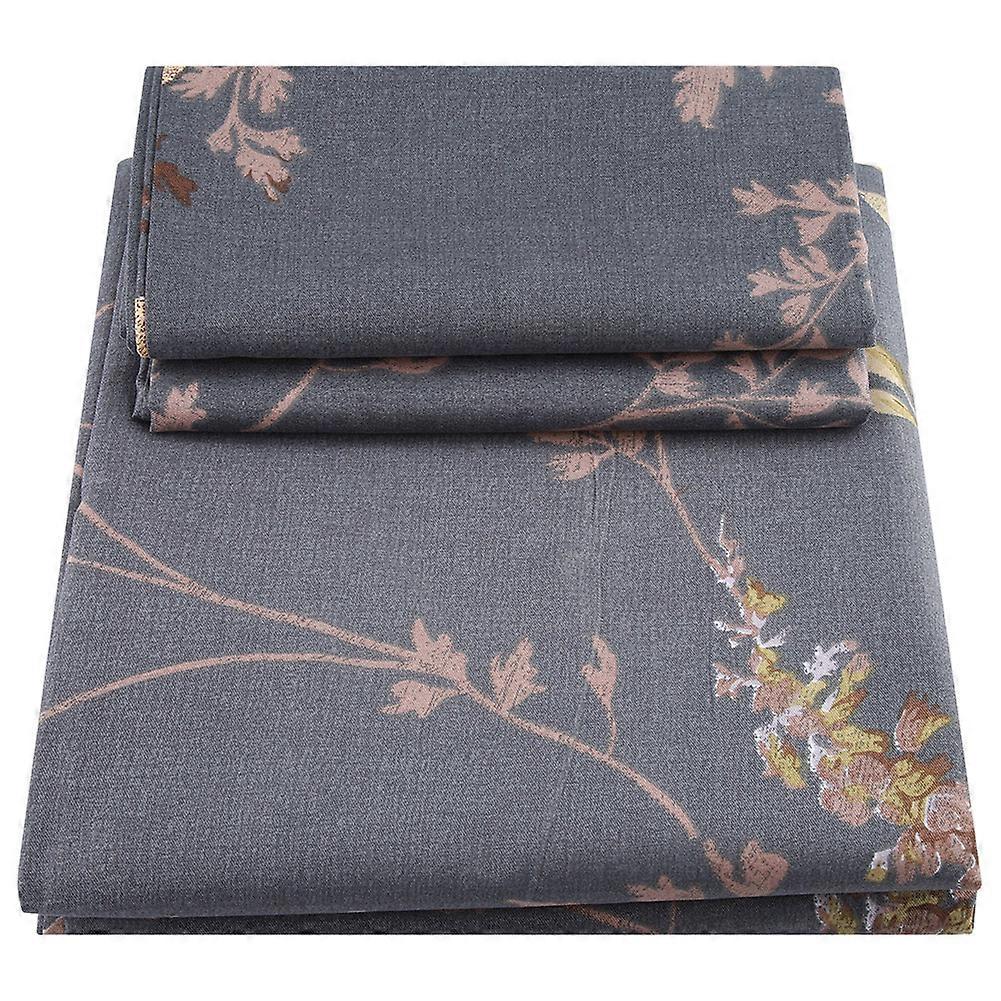 3 Pcs / Set Modern Style 100% Polyester Bedding Set Pillowcase Fitted Sheet (King)