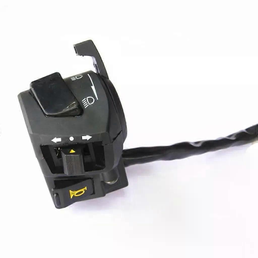 con 8inch Universal Motorcycle Handle Bar Switches With Choke Horn Turn Signal Headlight Electric Start Handlebar Controller Switch