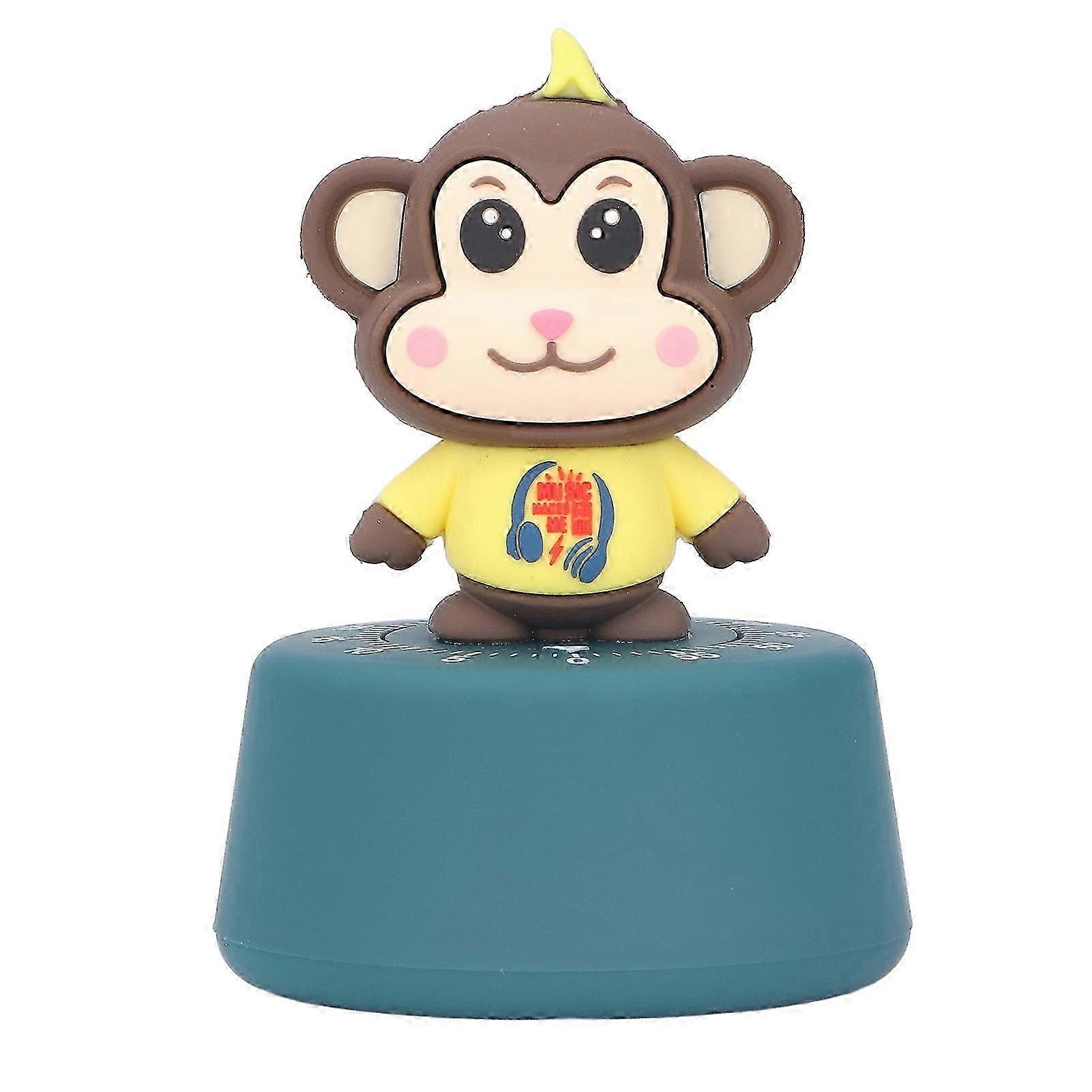 Kitchen Timer Pure Machinery Monkey Model Antislip Bottom Design Silicone Material Cooking Timer