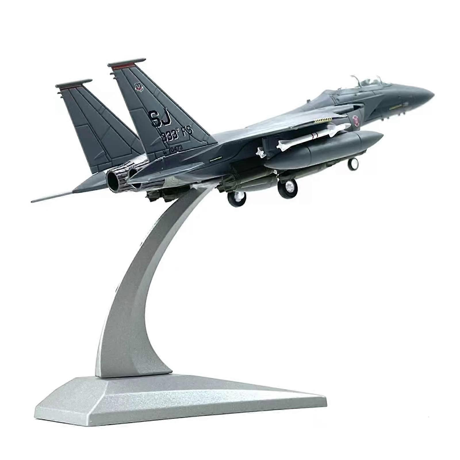 1:100 Scale U.S. F-15E Strike Eagle Aircraft Model - Alloy & ABS Plastic Aviation Collectible Plane