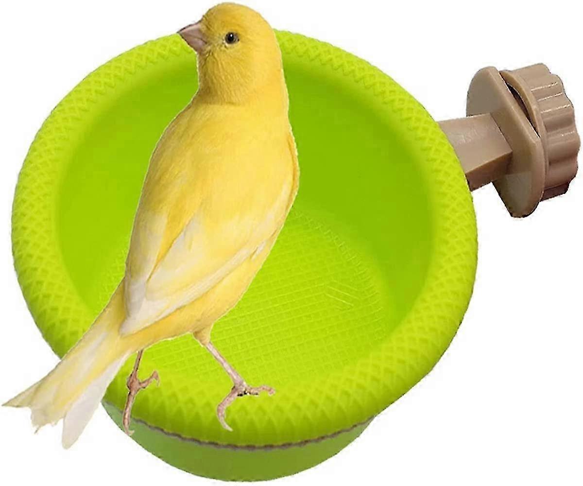 Multi-Function Bird Bath Bird Cage Parrot,Perch Stand(4.5") SZRH