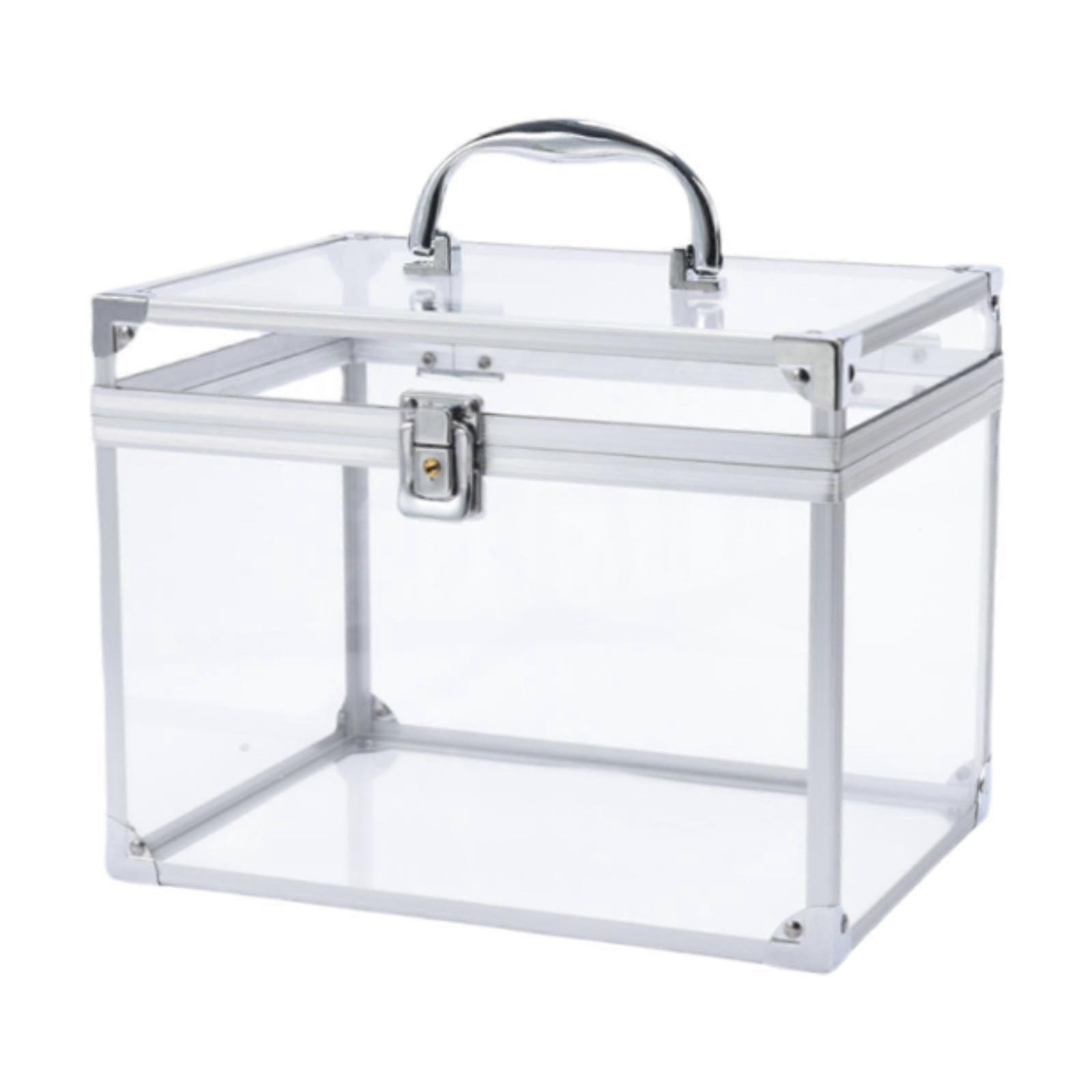 Acrilico Trucco Caso Toiletry Organizer Trasparente Corona Box Multifunzionale