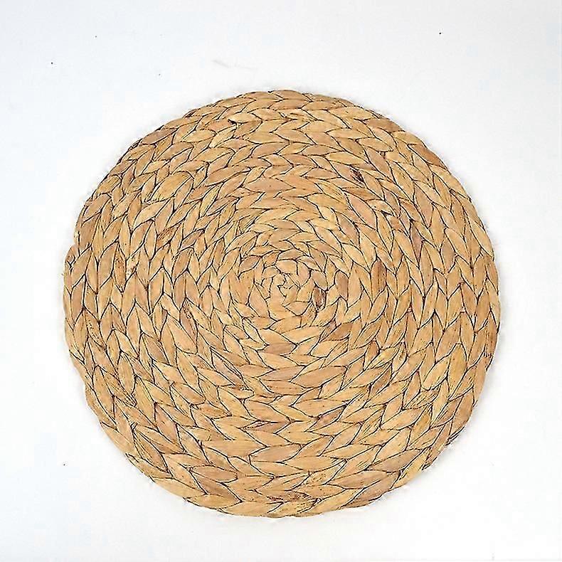 Dww- 6 x NAPPERONS de Jacinthe DEau Ronde 30 CM, Set de Table de qualit en Osier tiss, Dessous de Plat, Sets de Tables isolants et rsistants la Chale