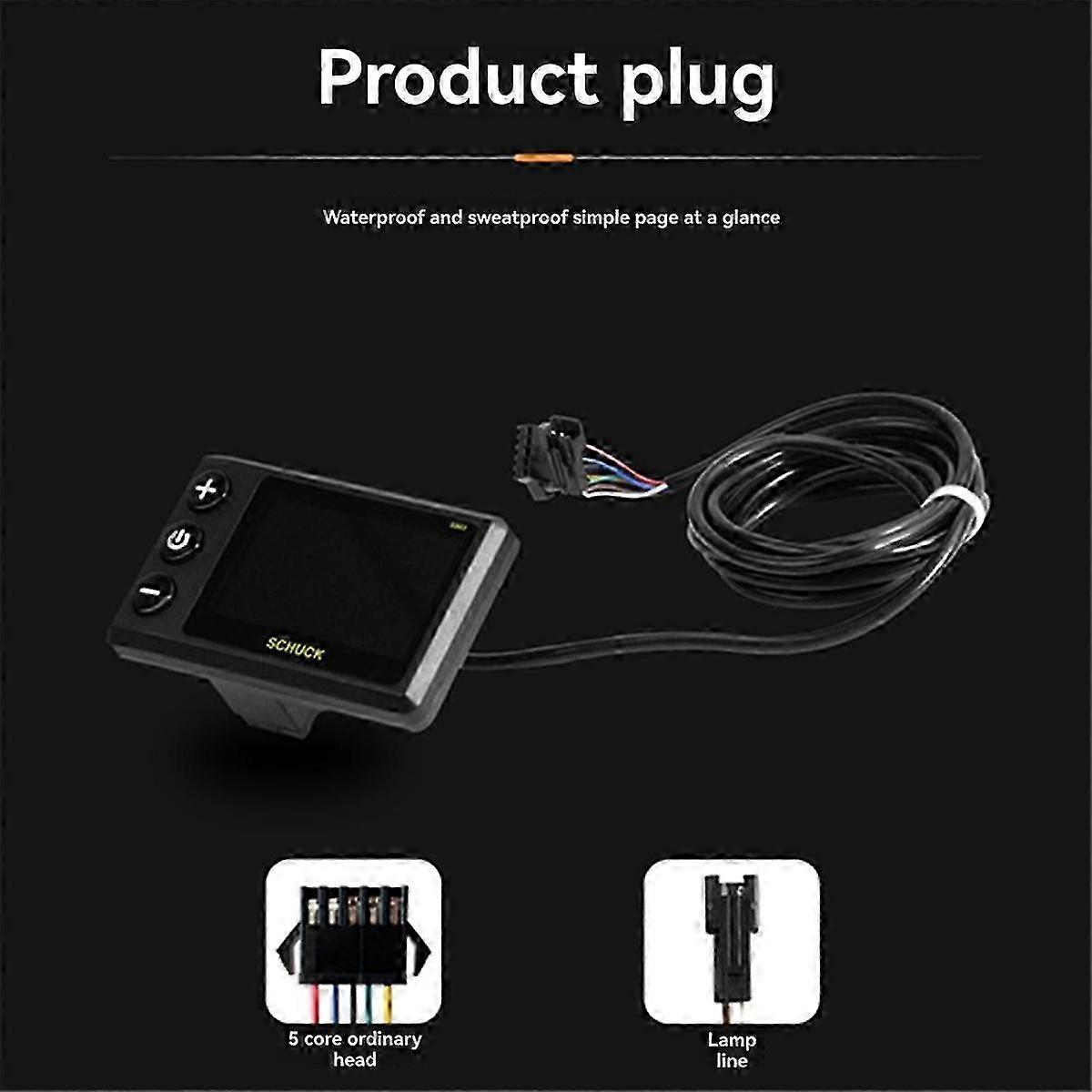 36V 48V 17A Brushless Controller S869 Meter LCD Display 24V-72V+Throttle Kit for Electric Scooter E- hwy