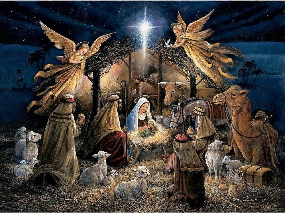 1000 Piece Jigsaw Puzzles for Adults Each PuzzleLast Supper, Noah's Ark, in The Manger