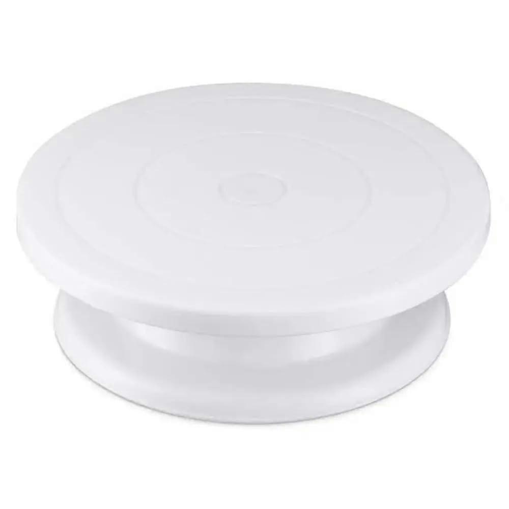 Potter's Wheel Baking Tools with NonSlip Edge, Plastic Cake Laminating Turntable, Cake Turntable, Laminating Table, Cake Tools White Ref: 7351