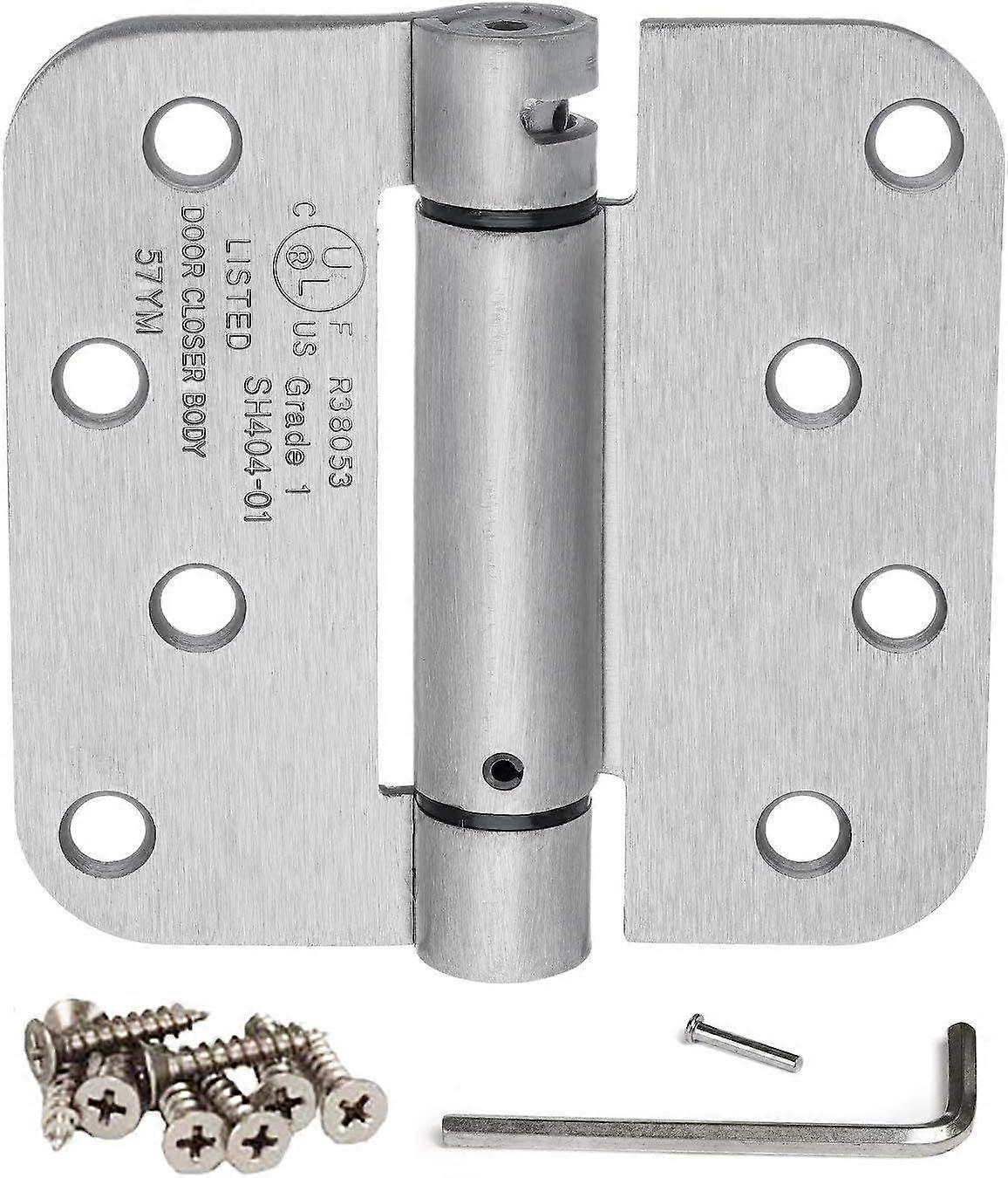2025 Latest Model  4 inch Spring Loaded Door Hinge Self Closing with 5/8" Radius