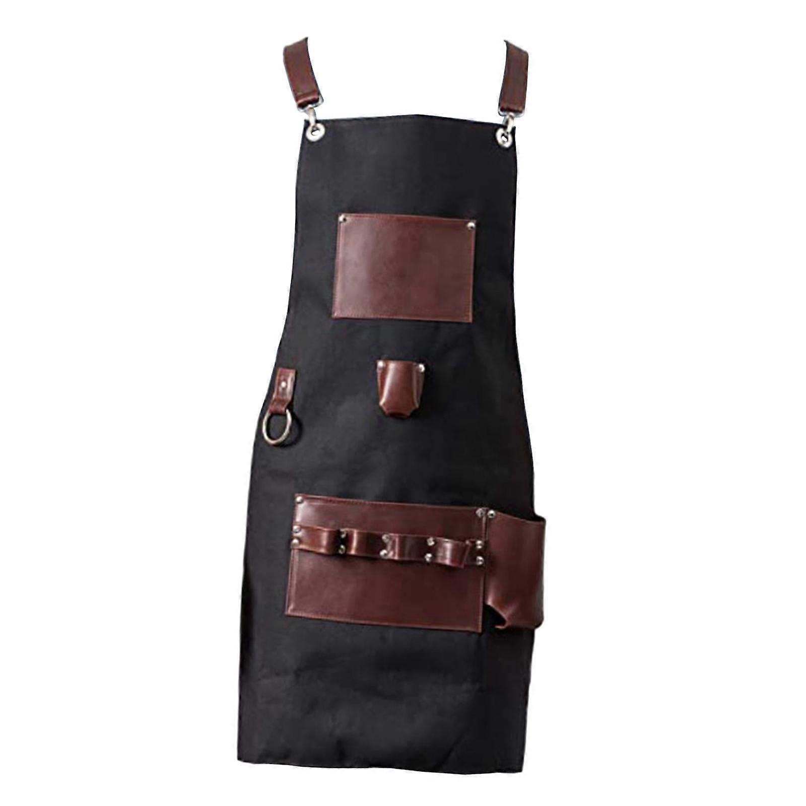 Chef Apron Work Apron Professional Adjustable Bib Apron Chef Cooking Apron