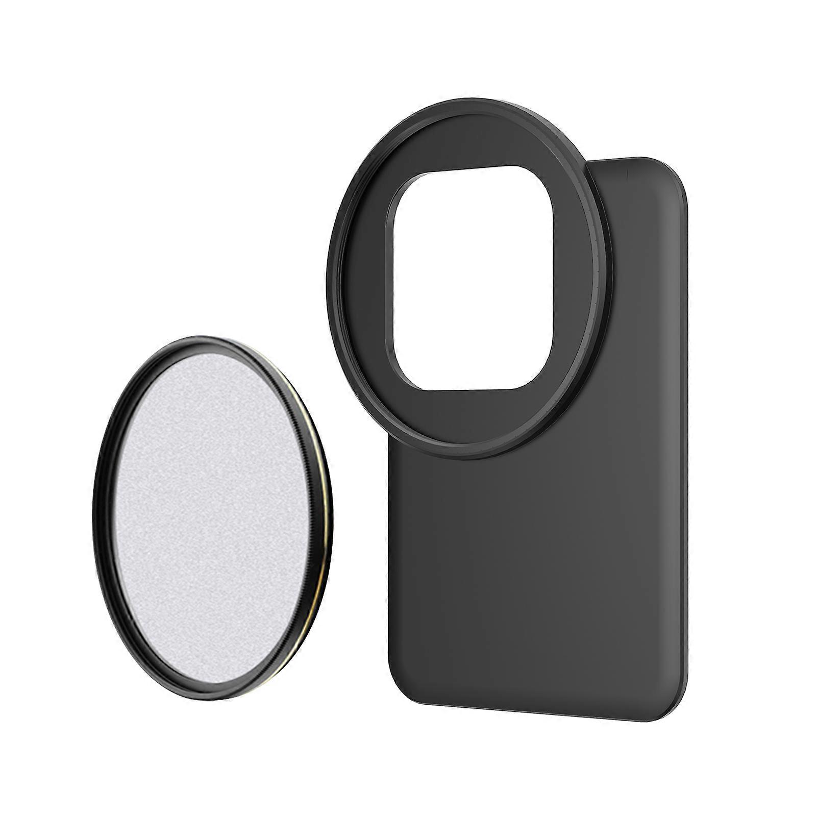 6.7 Inch Magnetic Phone Filter Mount Phone Filter Holder with 67mm 1/2 Black Diffusion Filter Replacement for iPhone 15 Pro Max/ iPhone 15 Plus/ iPho