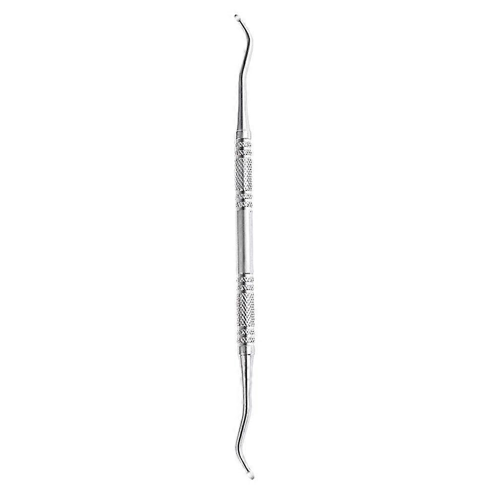 14cm double-headed nail picker (single) (A)$Stainless steel double-headed nail picker nail dirt gap picker nail groove spoon nail art tools