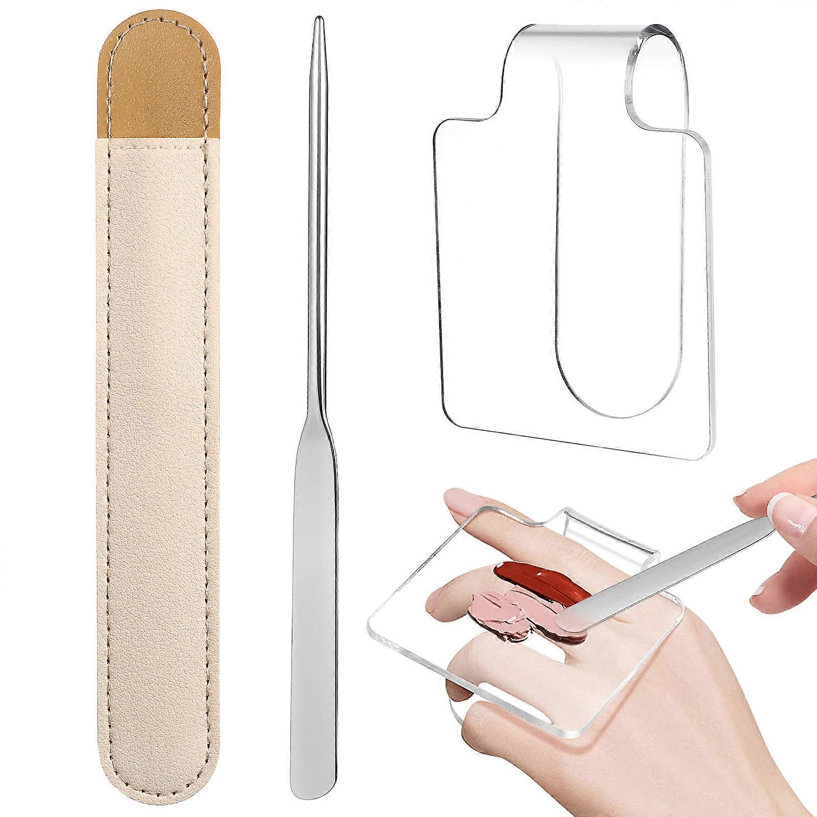 Professional Grade Makeup Palette with Integrated Mixing Board and Tools