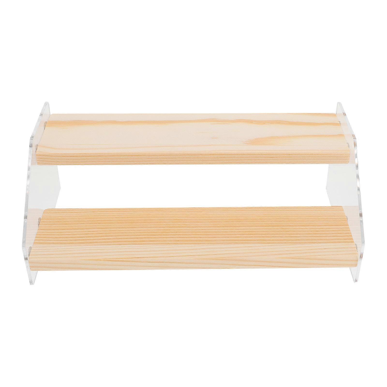 1 Pc Acrylic Trapezoidal Storage Rack for Cosmetics with Multi Layers Shelf