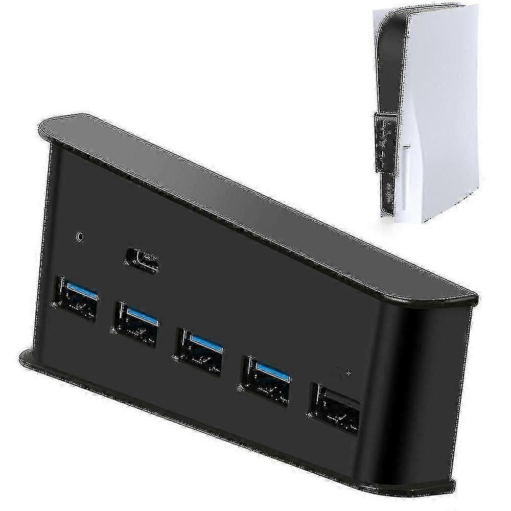 Usb Hub Splitter Expander Adapter 5 Portas USB A 1 Porta USB C Para Ps5 Playstation Novo
