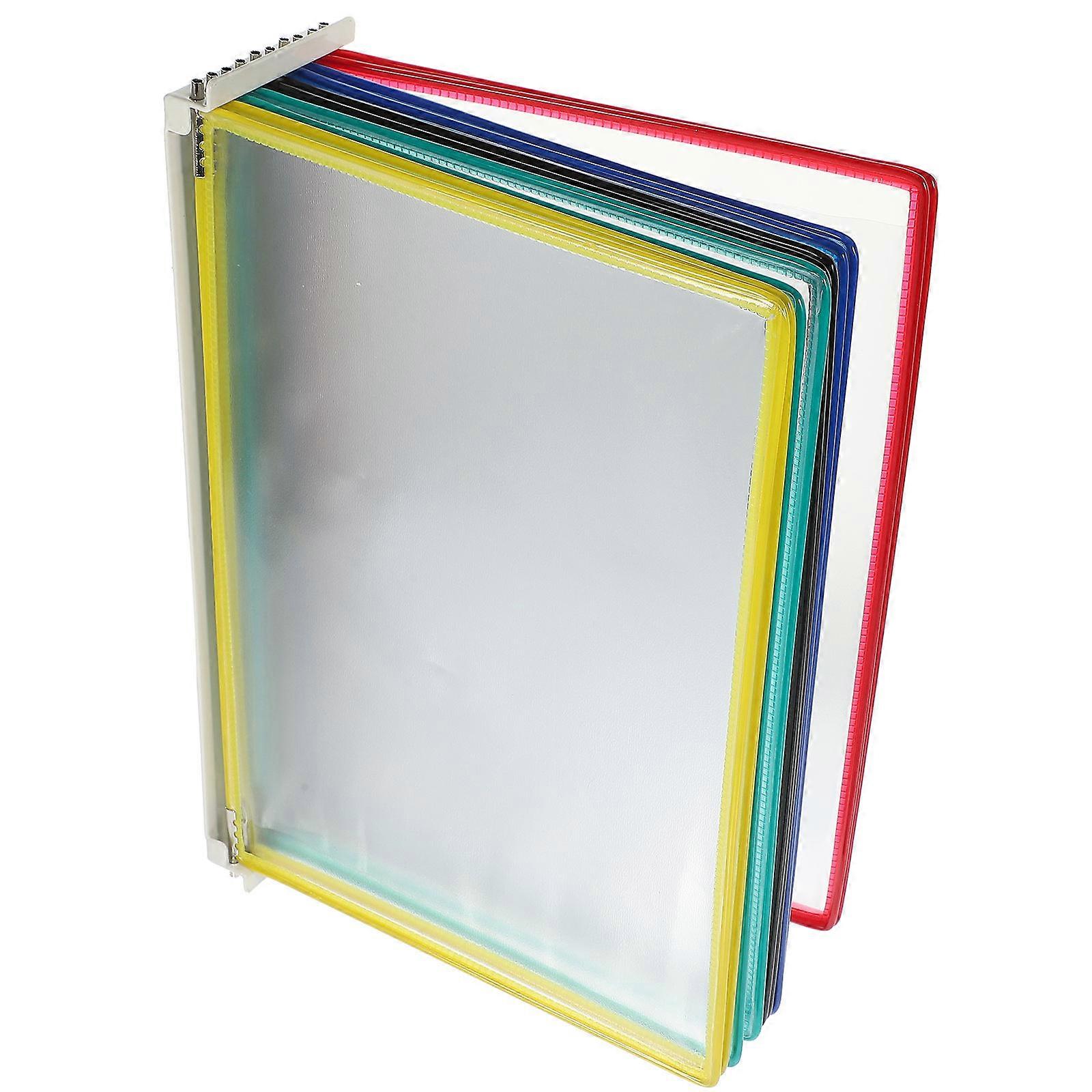 Wall Hanging File Storage Rack Office Document Organizer for Magazines, Stationery, and Files Ideal for Home, School, and Meeting Rooms