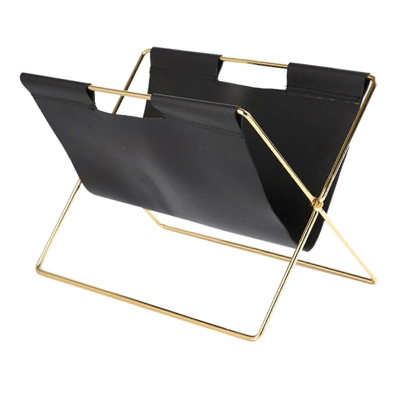 Magazine Rack Nordic Metal File Frame Freestanding Storage Organizer for Books and Magazines - Stylish Design and Durable Construction