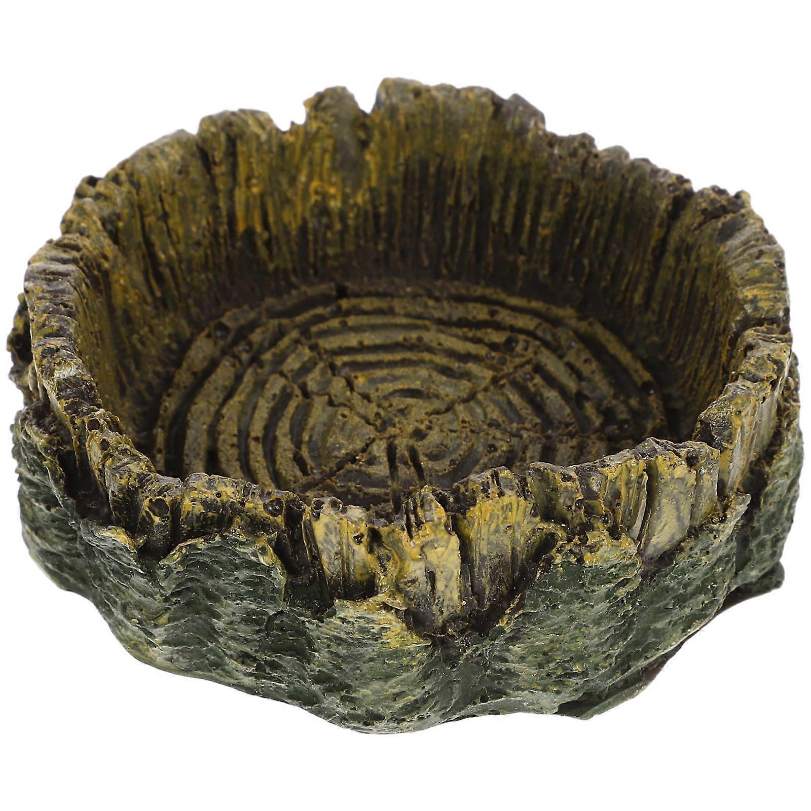 Small Pet Bowl, Stable Feeding Solution for Reptiles, Resin