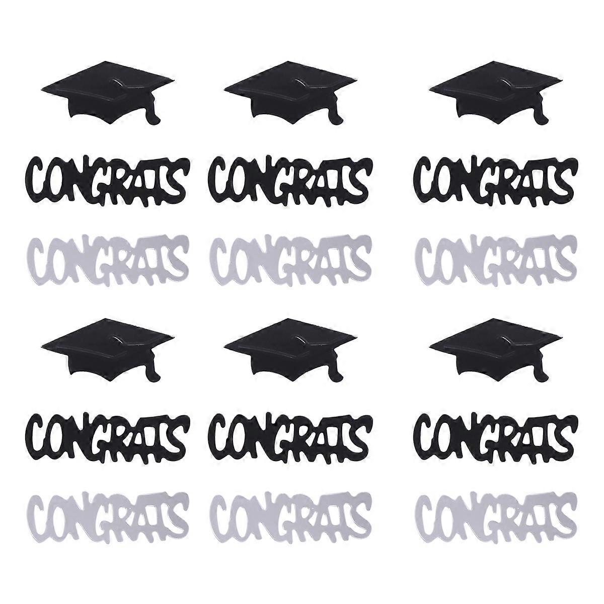 Graduation Party Confetti Black for Decoration with Easy Application