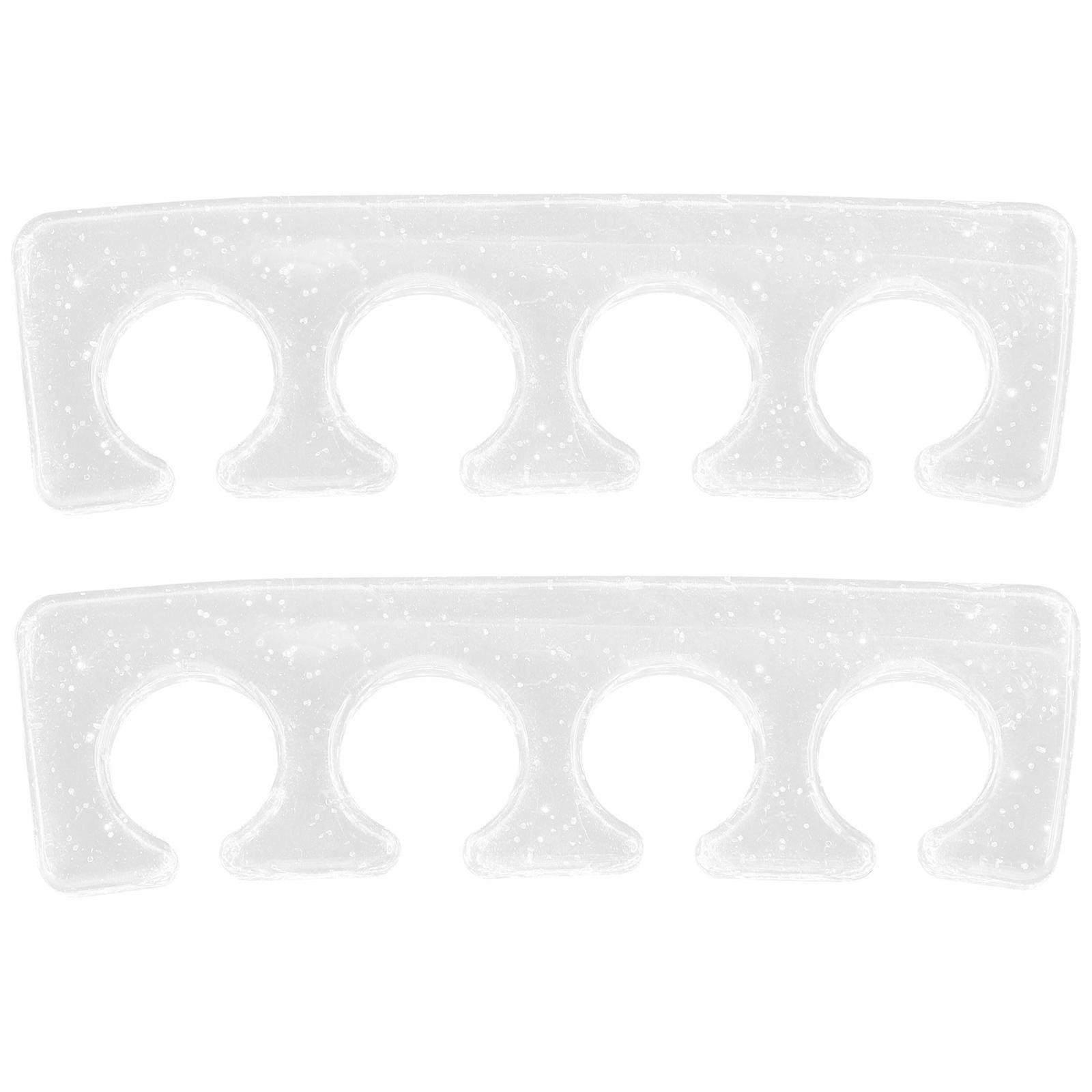 Feet Nail Separator Toe Dividers Pedicure Aid Nail Painting Assistance 9.5x2.7cm 2Pcs