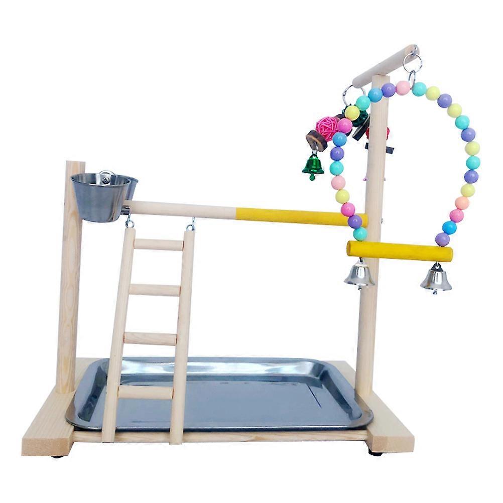 Parrot Tree Stand Bird Perch Platform Material Office Pet Owners Balance Development 1Set